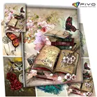 Алмазная живопись 5D DIY книга бабочка полная дрель квадратнаякруглая Алмазная мозаика вышивка крестиком наборы домашний декор квадратные