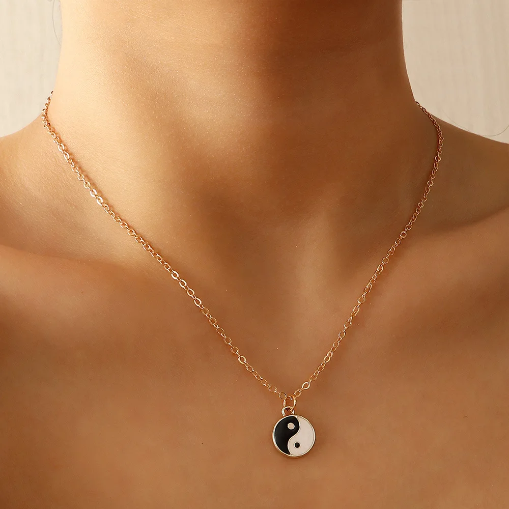 Модные металлические геометрические ожерелья Женская винтажная цепочка на шею