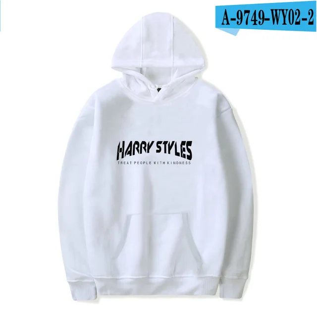 white Стиль Гарри, толстовка с капюшоном, Толстовка для мужчин/женщин, Harajuku One Direction, с буквенным принтом, толстовки, свитера, пуловер с длинным рукавом, одежда - Цвет: white