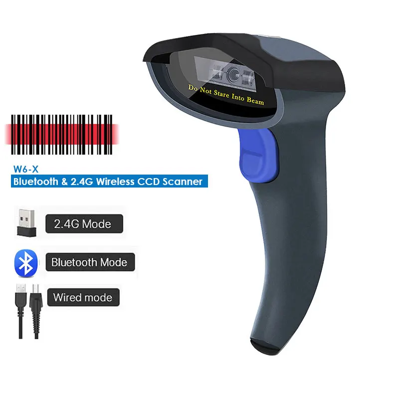 NETUM W8-X Bluetooth 2D/QR сканер штрих-кода PDF417 считыватель(3-в-1 2,4G Беспроводной& USB2.0 проводной и Bluetooth) для Мобильных Платежей