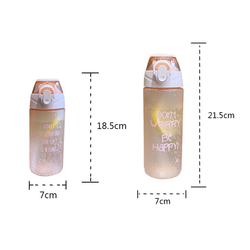 Портативная чашка для воды большая емкость с соломенной пластиковой чашкой