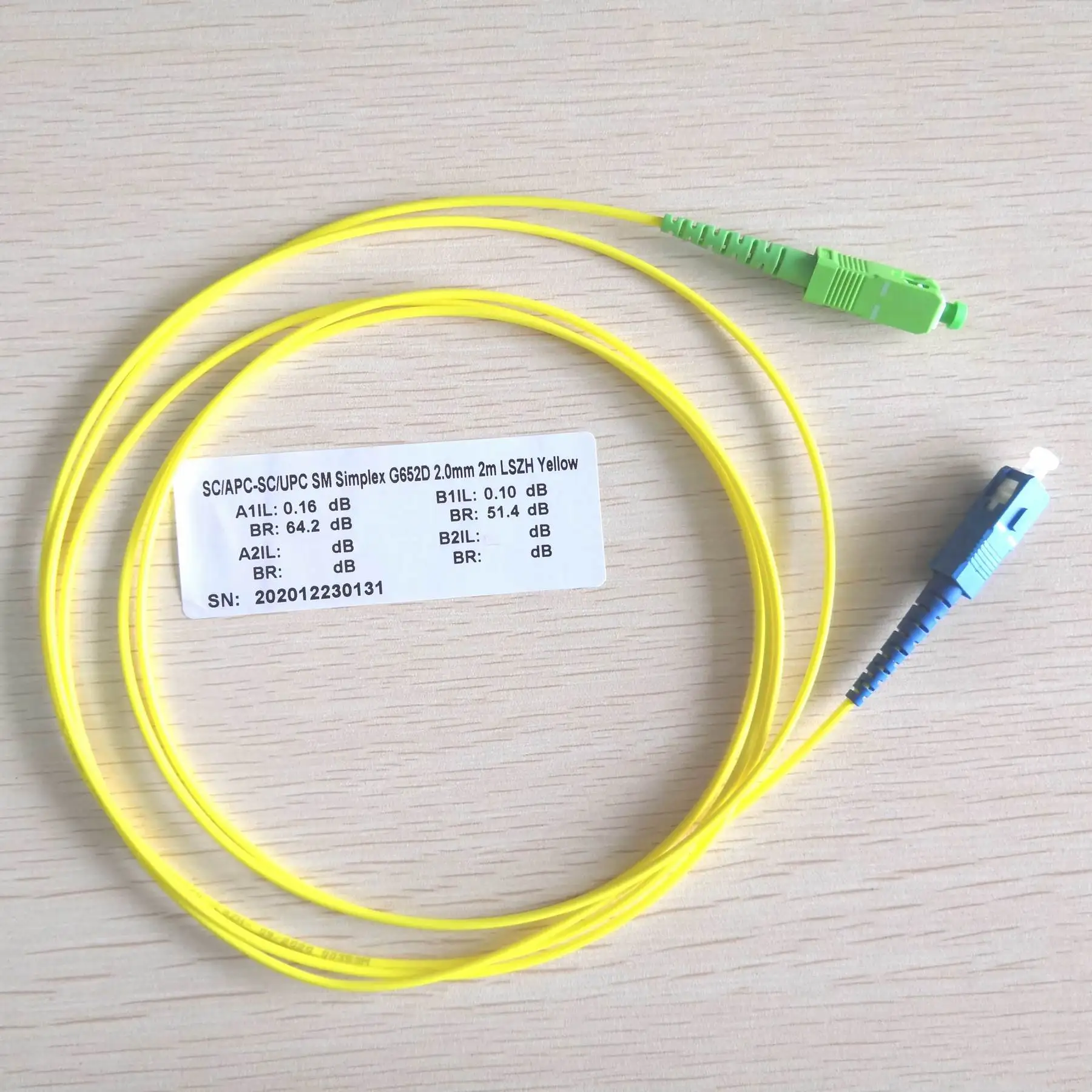 10PCS/box SC APC-SC UPC Simplex SM LSZH Optic Patch Cord Cable 3.0mm SC/APC-SC/UPC FTTH fiber optic jumper Free shipping - купить по