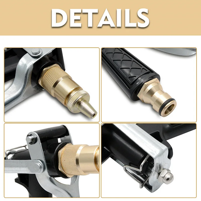 Пистолет распылитель высокого давления с латунной насадкой ручной бутылка для