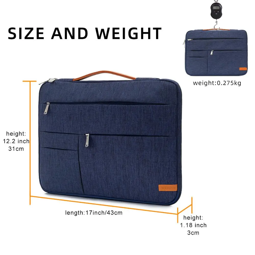 KINGSLONG 15 inch laptop Sleeve for ASUS Lenovo XiaoMi HuaWei Case case Hand Bag Business Laptop cover Blue |
