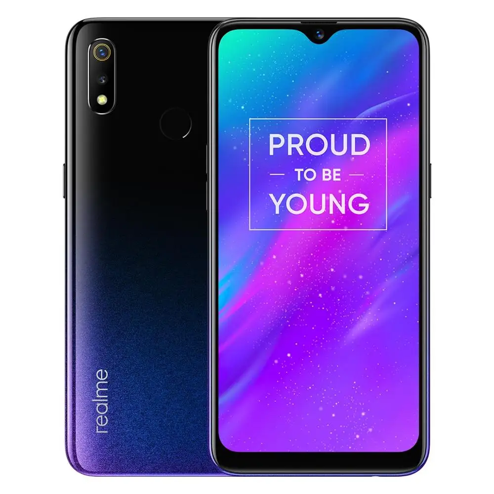Глобальная версия realme 3 3GB ram 32GB rom Helio P60 AI Processor 6 22 ”Dewdrop ColorOS 0 + Android P смартфон |
