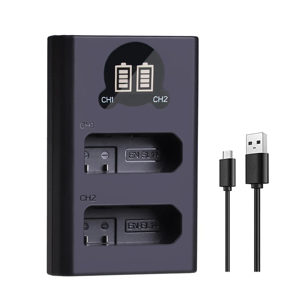 

EN-EL14a EN EL14 EN-EL14 зарядное устройство с USB и портом Type-c для Nikon D3100 D5500 D5300 D5600 D3300 D3400 D3500 P7000 P100
