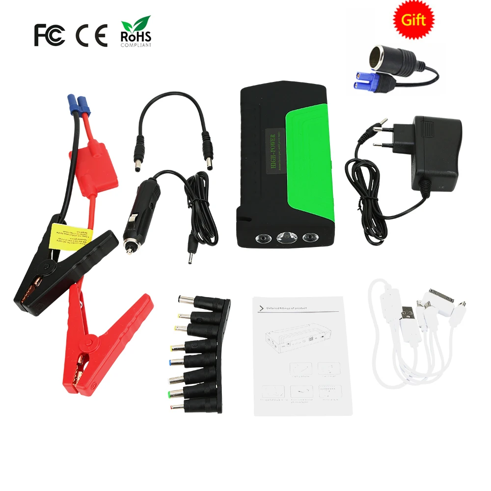 Пусковое устройство GKFLY портативное для запуска автомобиля 12 В 600 А пауэрбанк с