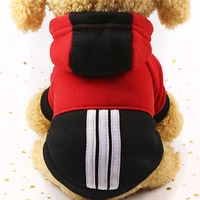 adidog pet dog clothes for small dogswinter sports hoodie jacket pure cotton soft warm sweaterteddy chihuahua puppies clothing