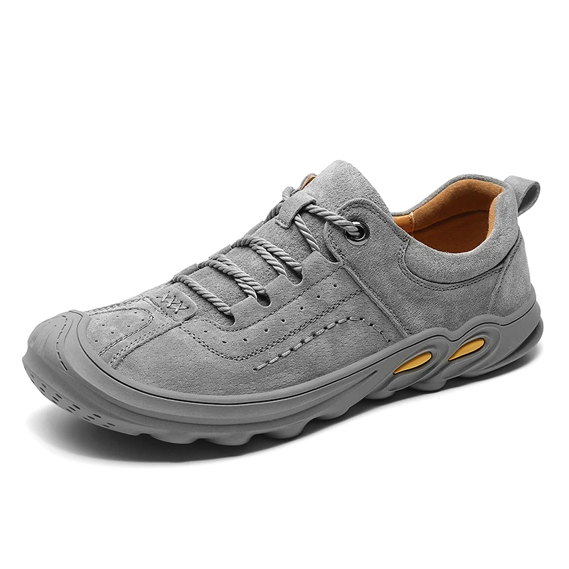 

Men Casual Shoes Canvas Breathable Loafers Men Hiking Shoes Male Retro Outdoor Walking Shoes Classic Lace-up Solid Men Sneakers