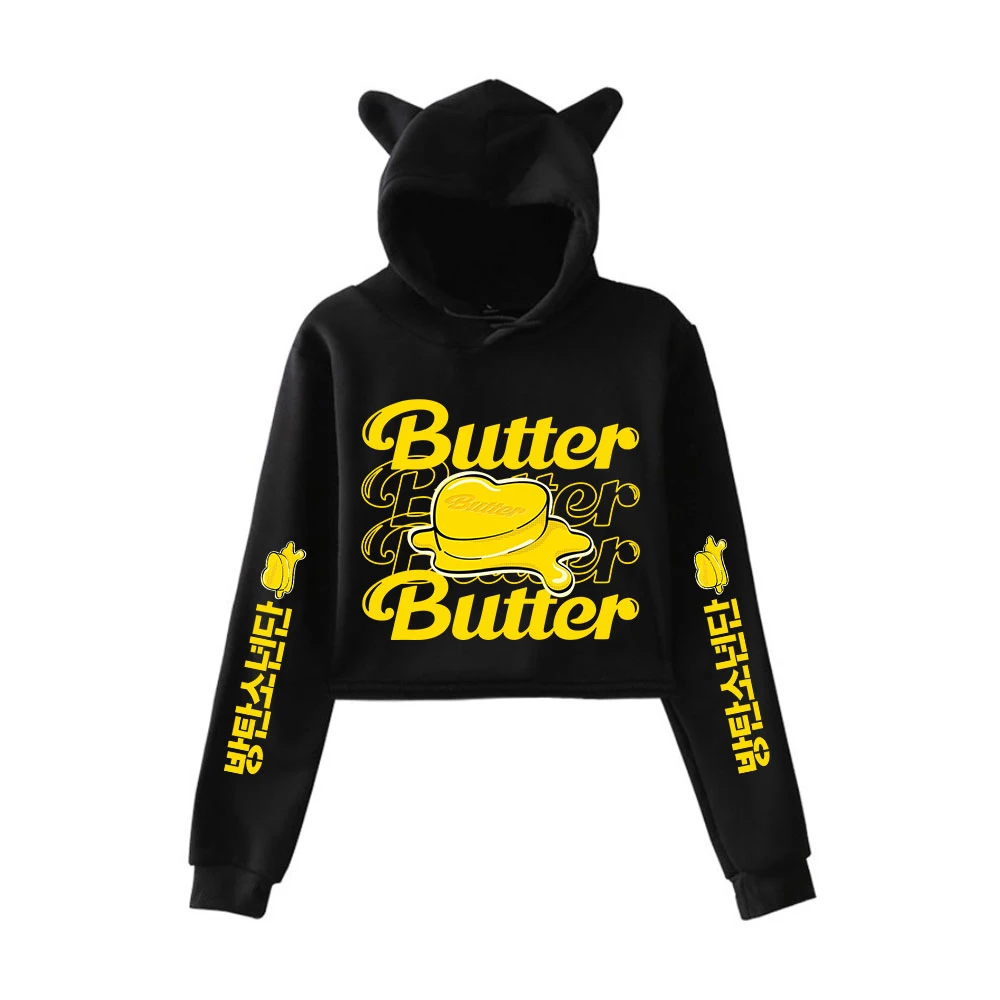 

Толстовка Bangtan Boys с капюшоном и альбомом, женские кроп-топы в Корейском стиле, Цзинь СУГА J HOPE JIMIN V, фанаты Bangtan Boys, Свитшот