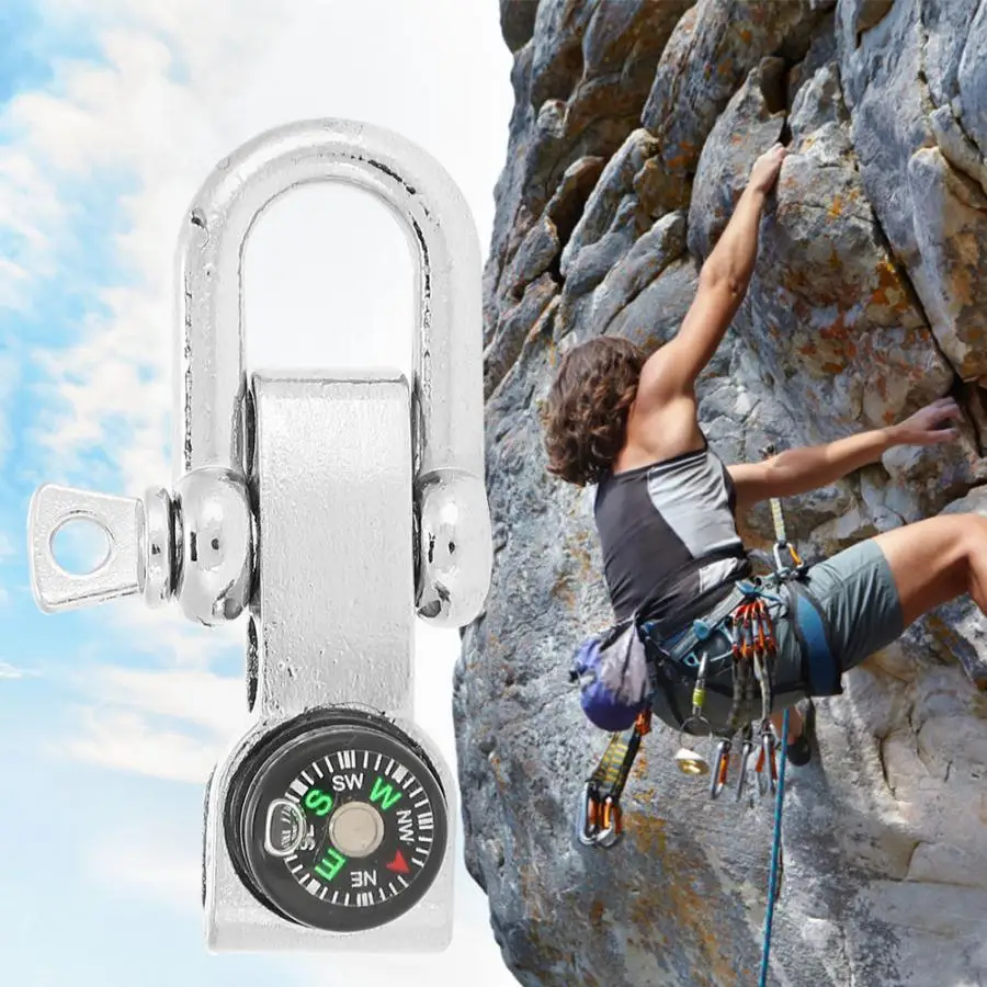 Мульти портативная нержавеющая сталь u-образная Якорная Скоба альпинистская