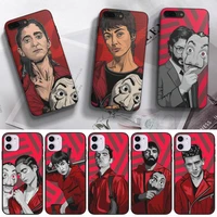 spain tv money heist phone case for samsung galaxy note 4 8 9 10 20 s8 s9 s10 s10e s20 plus uitra ultra black