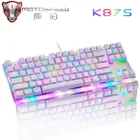 USB-клавиатура Motospeed K87s Механическая игровая с RGB-подсветкой, русскаяиспанская Раскладка