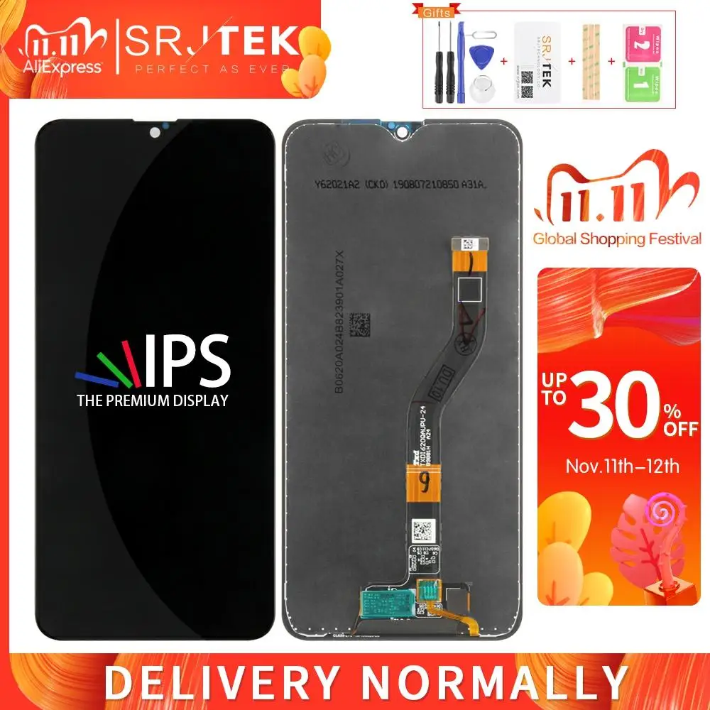Сенсорный ЖК экран AMOLED/IPS для Samsung Galaxy A10S дигитайзер сенсорного экрана в сборе A107