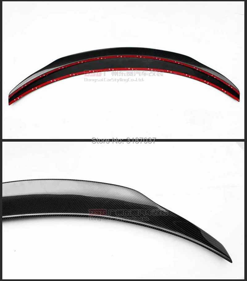 

for Mercedes W213 PSM E200 E250 2016-2017 4 Door Sedan Carbon Fiber Rear Roof Spoiler Wing Trunk Lip Boot Cover Car Styling