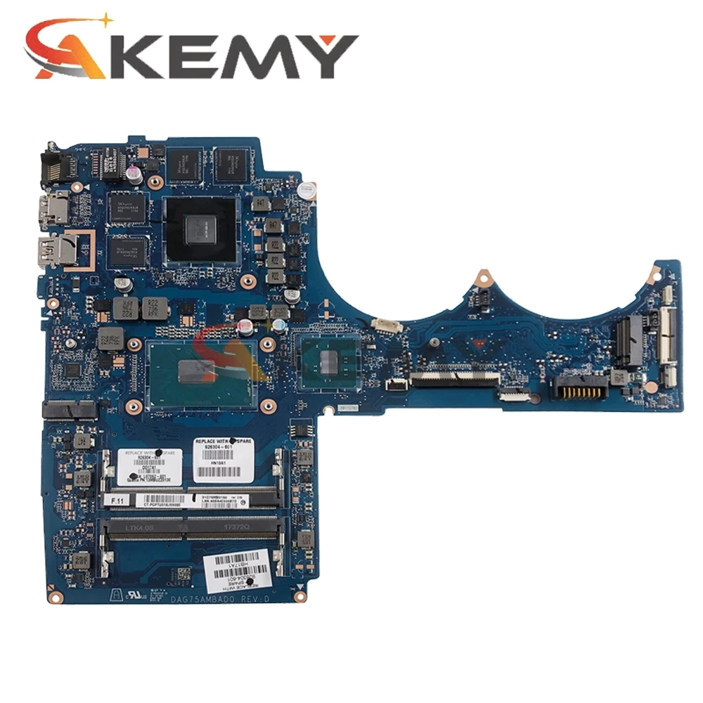 Материнская плата для ноутбука HP Pavilion 15-CB DAG75AMBAD0 926304-601 926304-501 процессор i7 7700HQ GPU