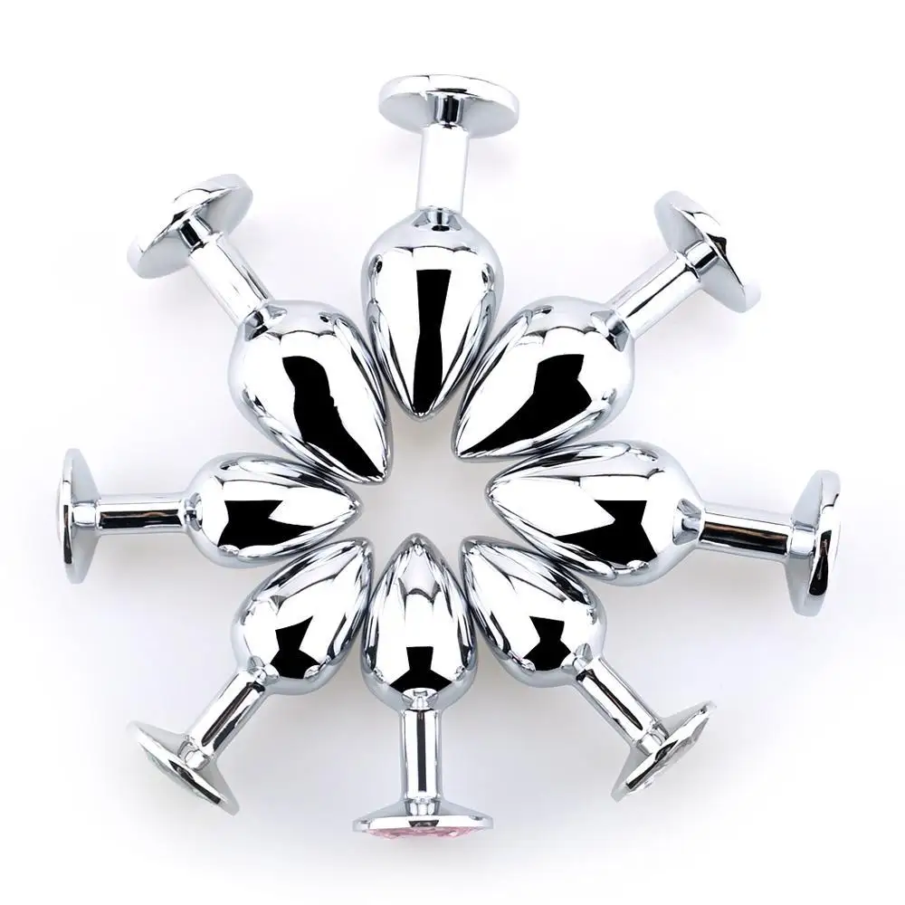 Анальная пробка из нержавеющей стали вибратор-пуля интимные товары анальная с