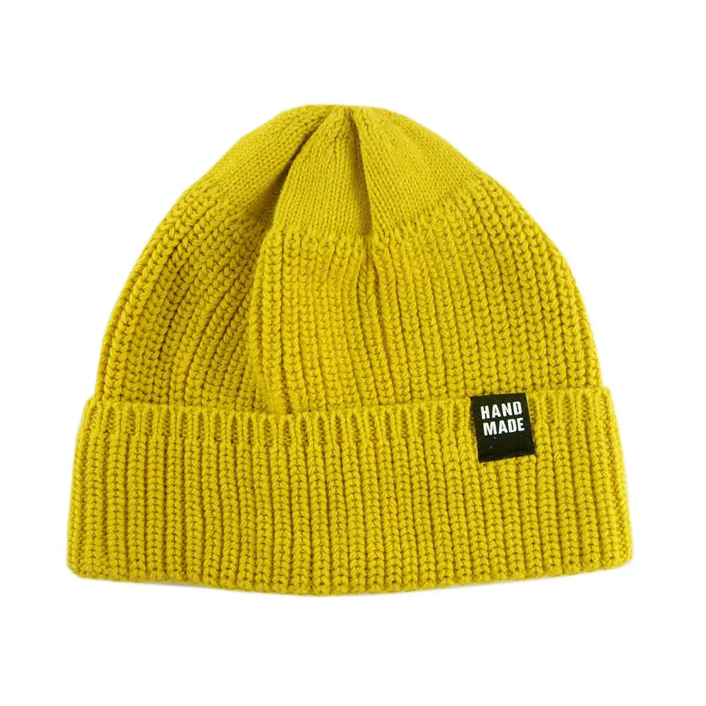 Синий Beanies/Новинка года; однотонные вязаные теплые мягкие модные шапки в Корейском стиле; детские шерстяные Повседневные шапки; элегантная шапочка - Цвет: Синий