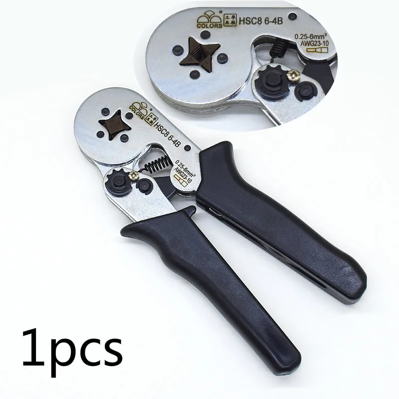 

Мини Электрические плоскогубцы, инструменты для обжима трубчатых клемм HSC8 6-4B 0,25-6 мм2 23-10AWG