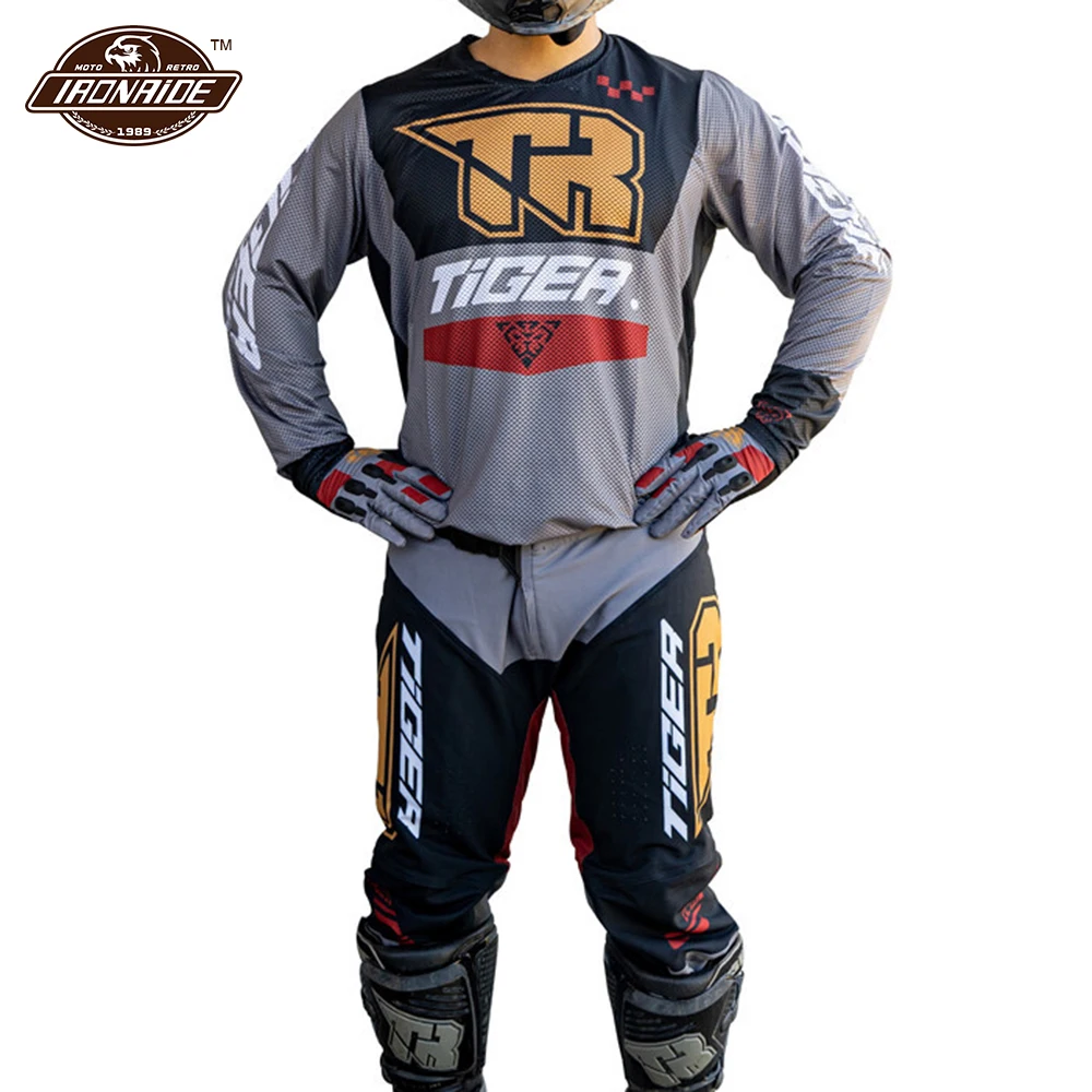 Трикотажные штаны для мотокросса детей и взрослых гоночный костюм комбинация