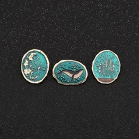 ocean whale starriver forest creative personality temperament jacket cardigan suit fashion brooch brooch