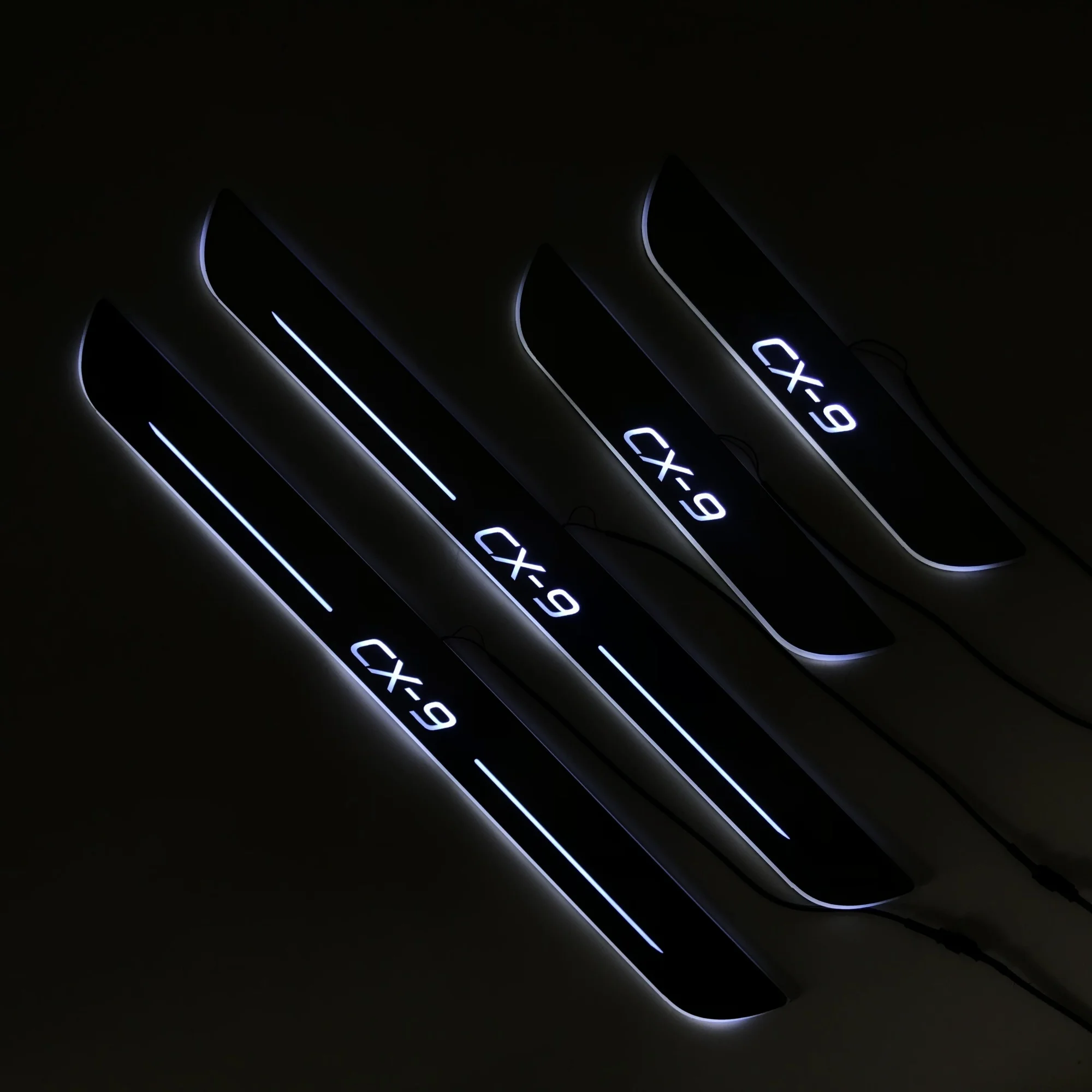 Led Door Scuff for Mazda CX-9 Sill Plate Flat Lining Overlay Flowing/Still Light | Автомобили и мотоциклы