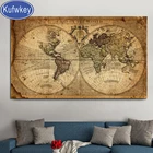 Картина-карта мира в ретро стиле, алмазная живопись, полноразмернаякруглая вышивка крестиком, 5d сделай сам, большие размеры, домашний декор