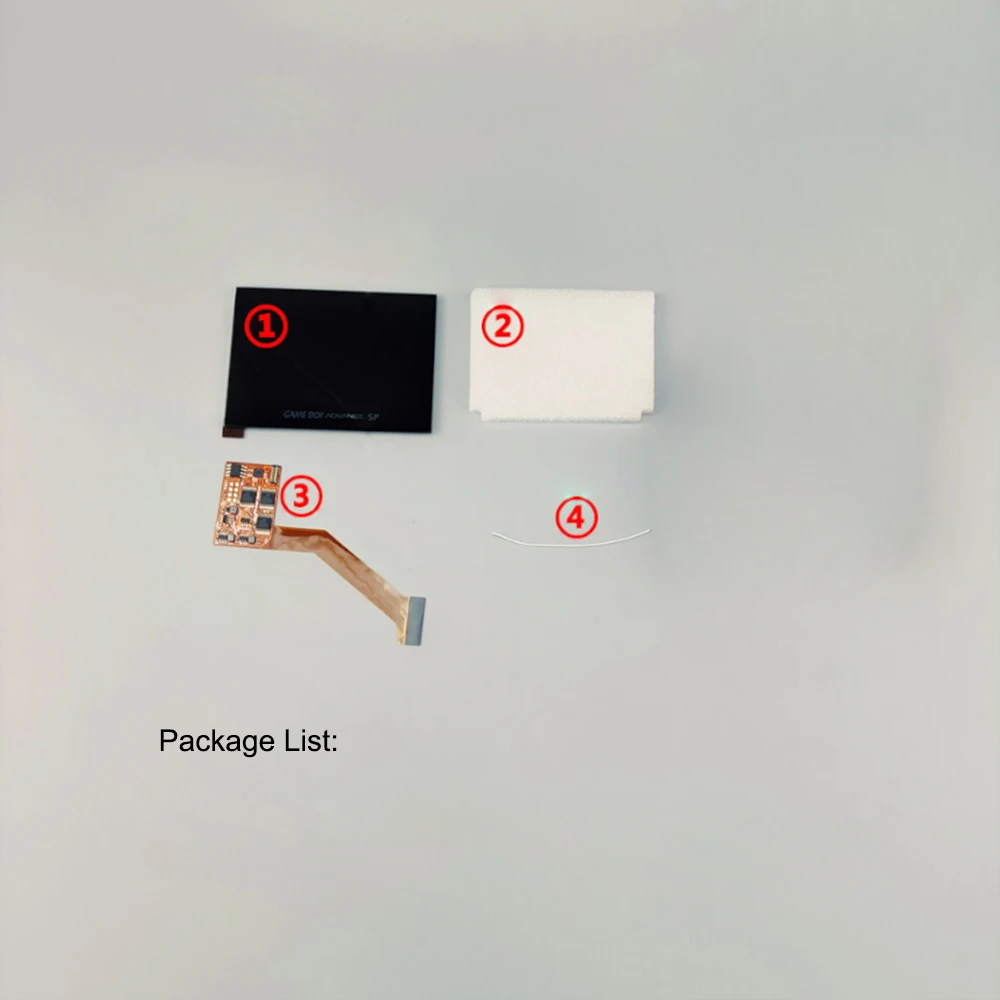 IPS Screen LCD Kits for GBA SP Backlight 5 Levels Brightness Display For Nintend GBASP Game Console Repair Parts | Электроника