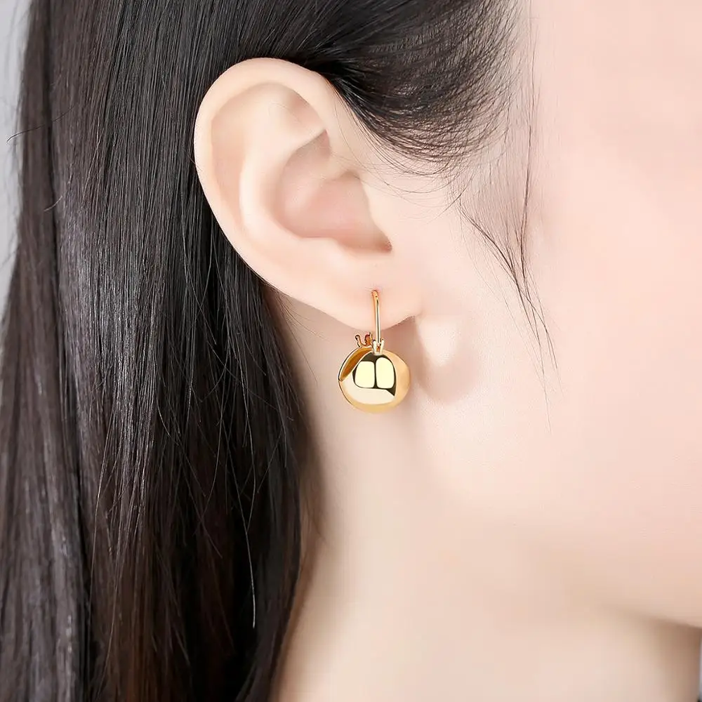 LUOTEEMI простой полые серьги-кольца для женщин 2020 модные яркие ювелирные изделия