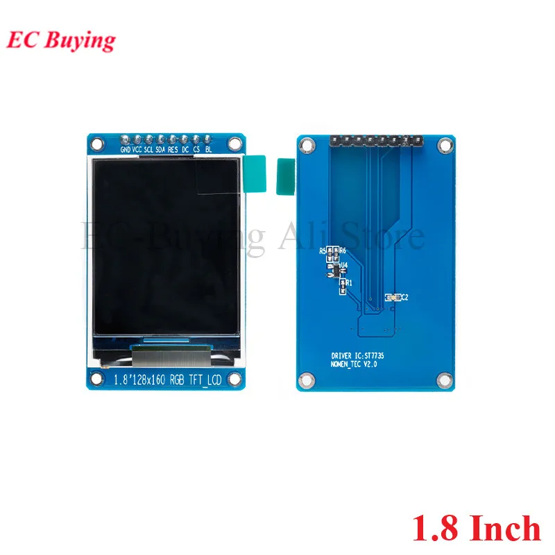 TFT-дисплей 0 96 1 3 44 8 дюймов IPS 7P SPI HD 65K полноцветный ЖК-модуль ST7735 / ST7789 Привод IC 80*160