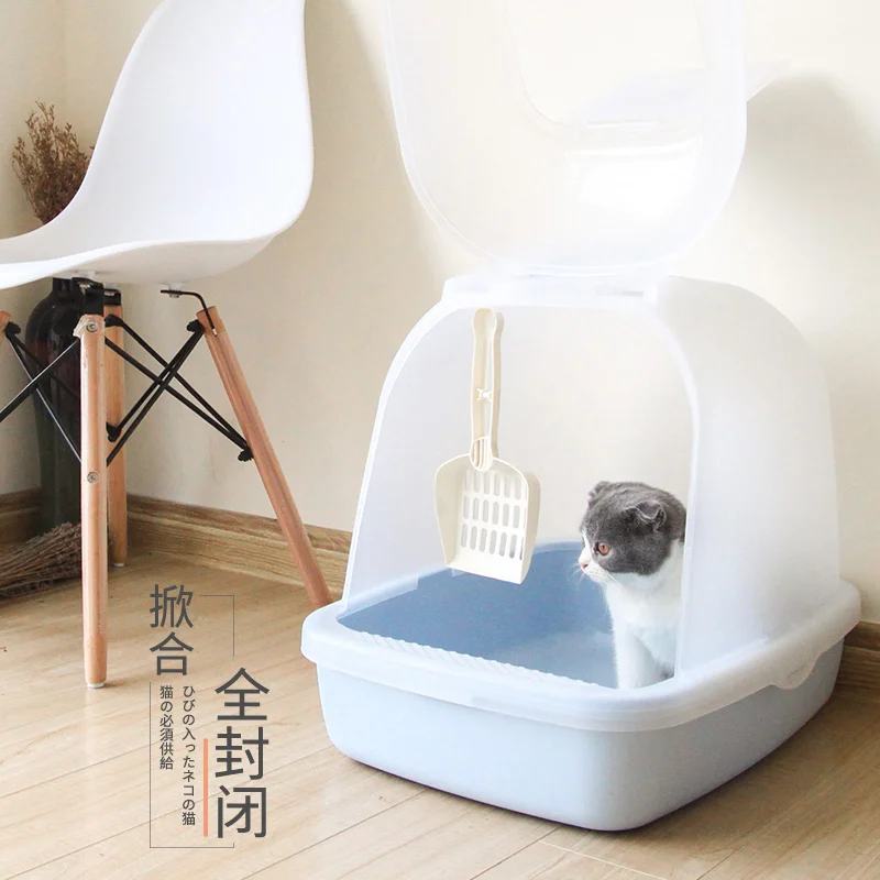 Ящик для кошачьего туалета поднос мебель туалет большая коробка закрытый ящик