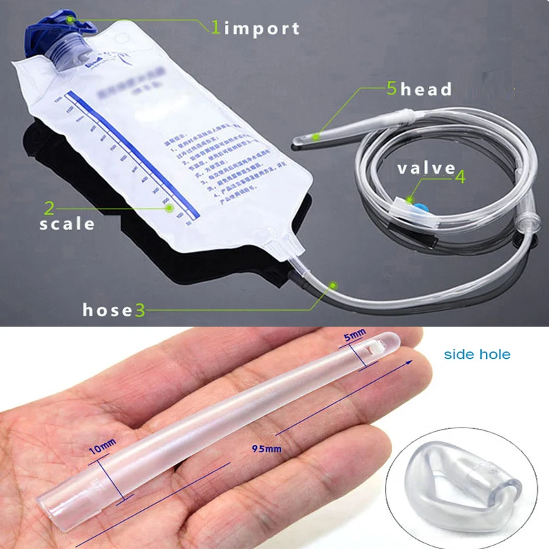 Набор медицинских клизмы WETIPS 1200 мл пакет для очистки анальной очиститель