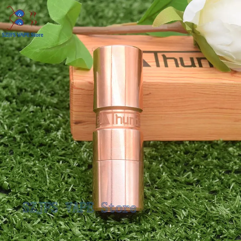 

AV Mech Mod Elthunder E Cigarette Top Refill VAPE RDA RDTA fit with 510 thread 18650 Battery High quality mechanical mech mod