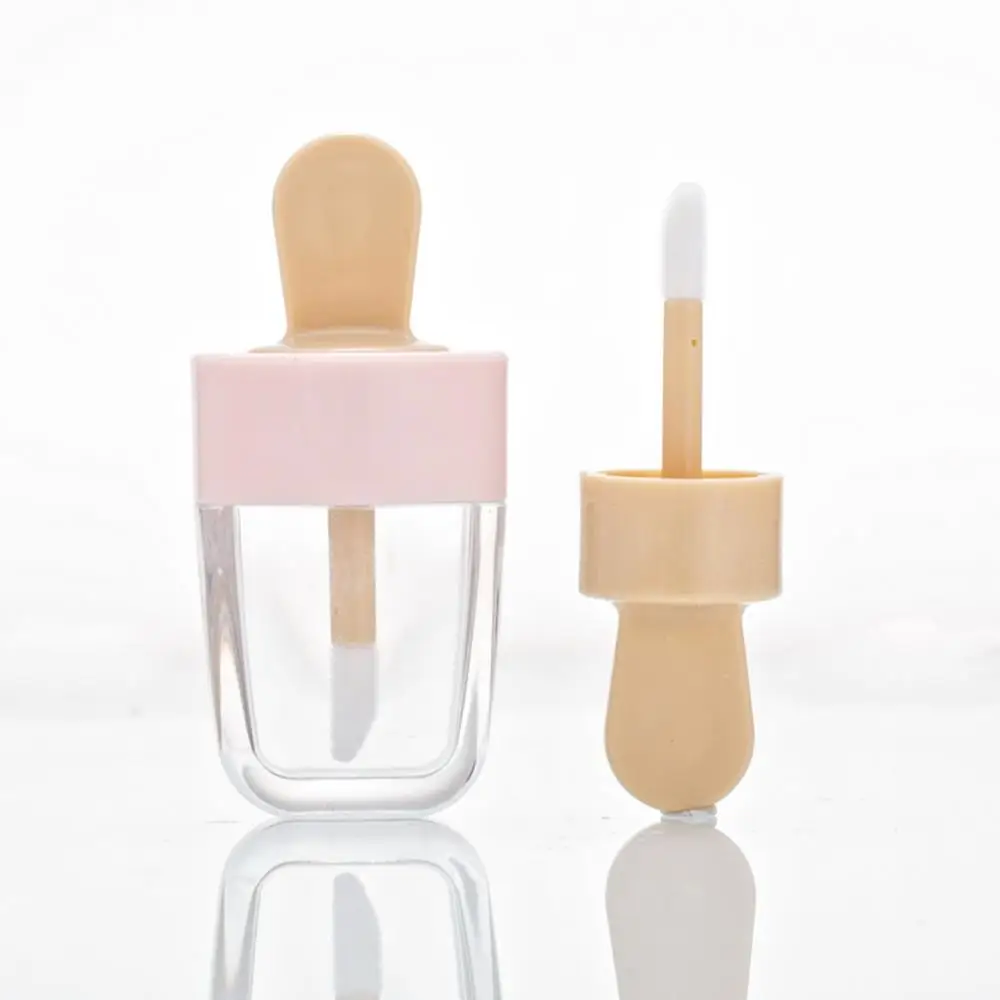 5 шт. прозрачный ледяной крем блеск для губ туба пустой бальзам многоразовый