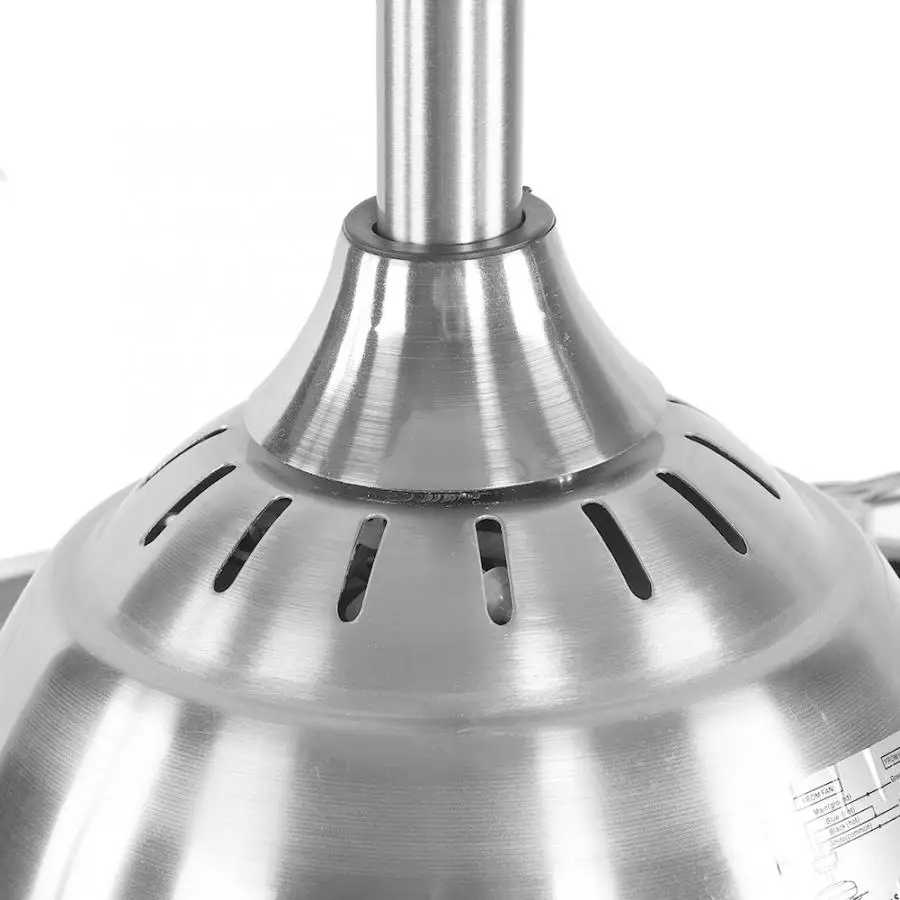 Светодиодный потолочный вентилятор с 4 лопастями 3 меняющихся цвета 42 дюйма