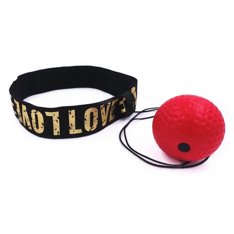 

New Boxing Reflex Speed Punch Ball Sanda Boxer Raising Reaction Force Hand Eye Training Set Stress Reaction ball red