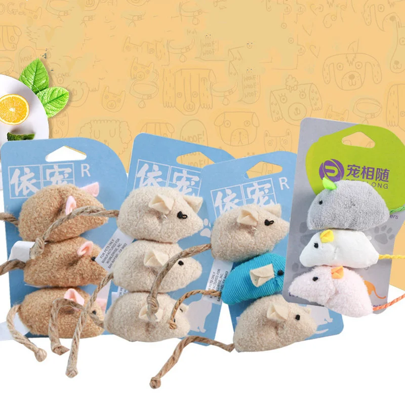 Кошачья мята игрушка для кошек мягкая флисовая плюшевая имитация мыши семена