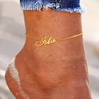 Ножные браслеты для женщин, из нержавеющей стали, золотого и серебряного цветов
