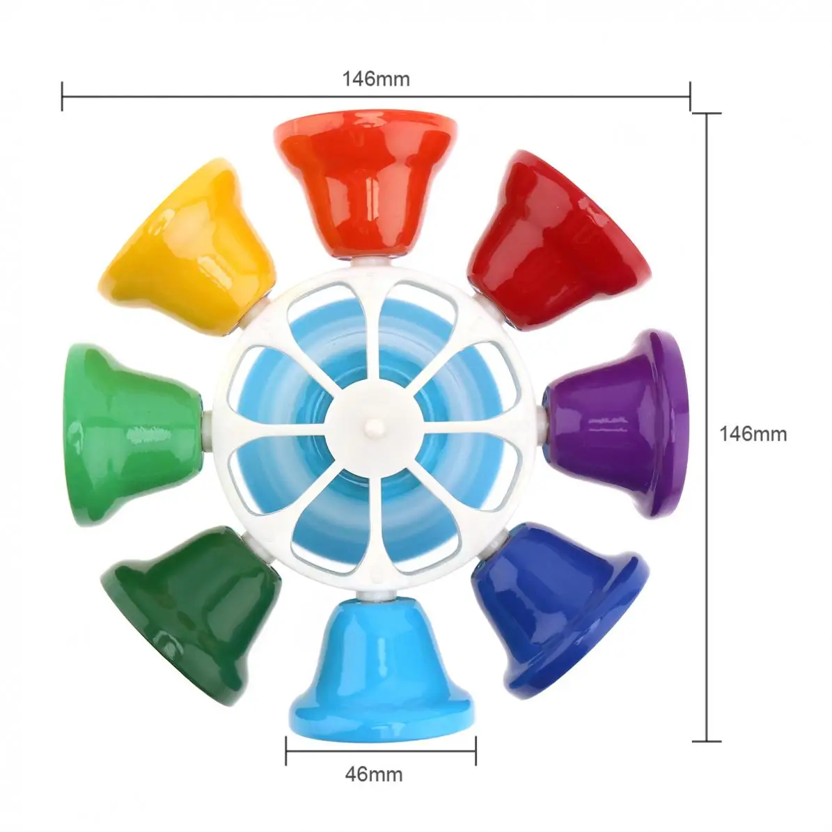 Hand Bell Colorful 8 Note Percussion Musical Children Baby Early Education Instrument | Спорт и развлечения
