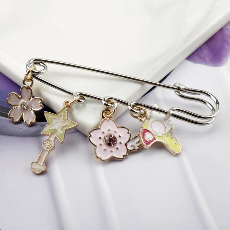 Звезда Луна/визитница Сакура брошь эмалированный штифт мультфильм аниме