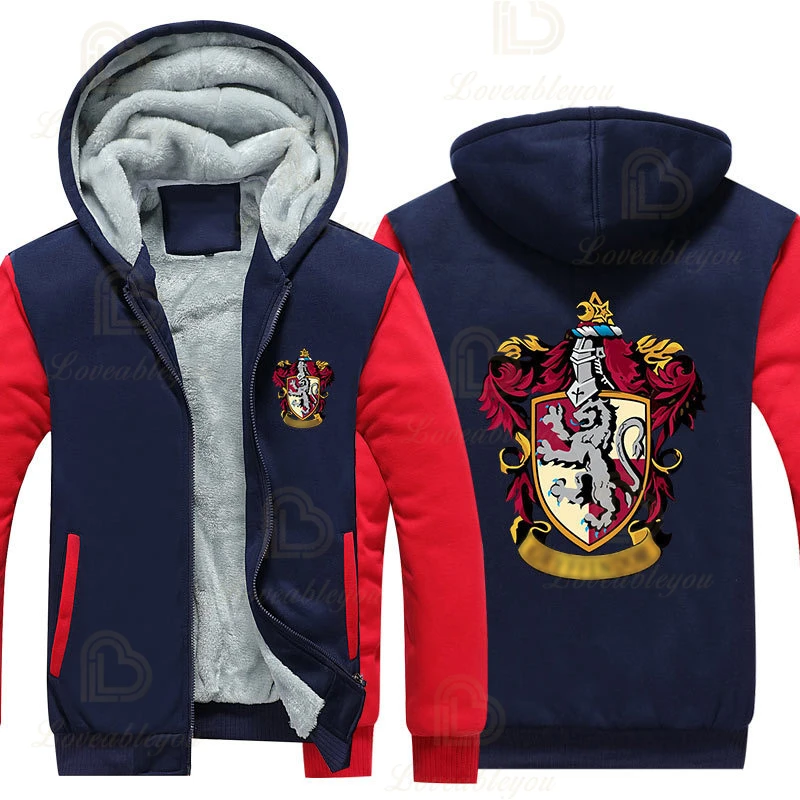 

School Costume Hoodies Man Woman Sweatshirts Gryffindo Hufflepuff Ravenclaw Magic Costumes