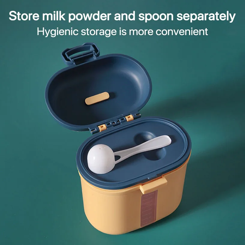 

1Pcs Large Capacity PP/TPE Outdoor Portable Baby Milk Powder Box Size S/L Choose Crown Pattern Baby Snack Food Contanier