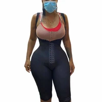 knee length underbust body shaper fajas for women postpartum girdle body shaper fajas colombianas post surgery waste trainer