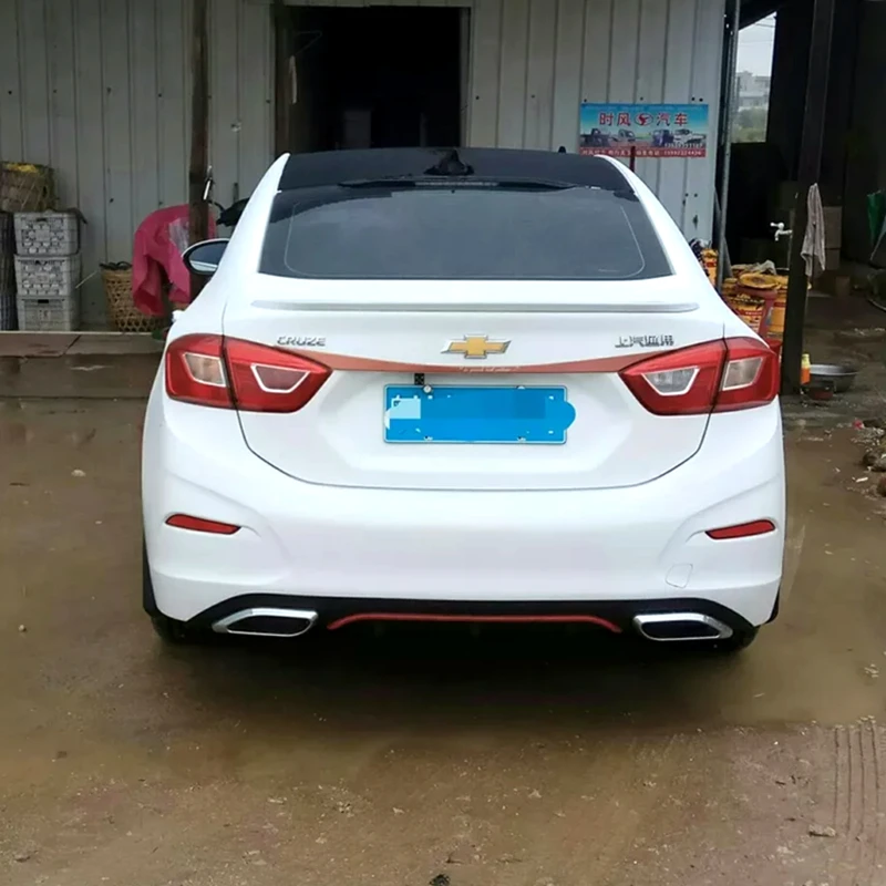 Диффузор заднего бампера, защитные бамперы для Chevrolet Cruze, АБС-пластик, автомобильный бампер, защита, защита, накладка на бампер