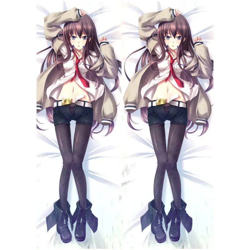 ; аниме «steins Gate, накидка для подушки, дело Dakimakura сексуальная девушка 3D двухсторонняя постельное белье облегающие наволочки для подушек по индивидуальному заказу SG01A