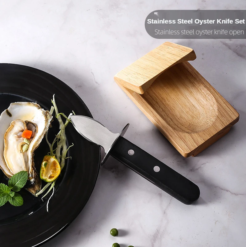

Stainless Steel Oyster Knife Set Kitchen Gadget Shell Knife Oyster Opener Kitchen Accessories