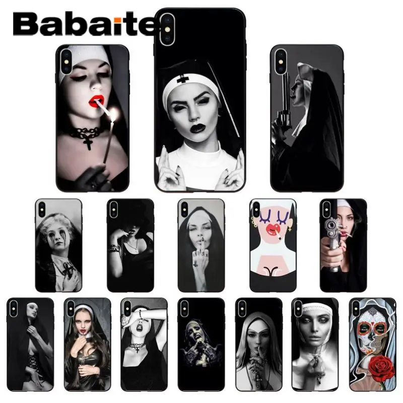 Для iphone 11pro max монахини сестра узор мягкий чехол для мобильного телефона