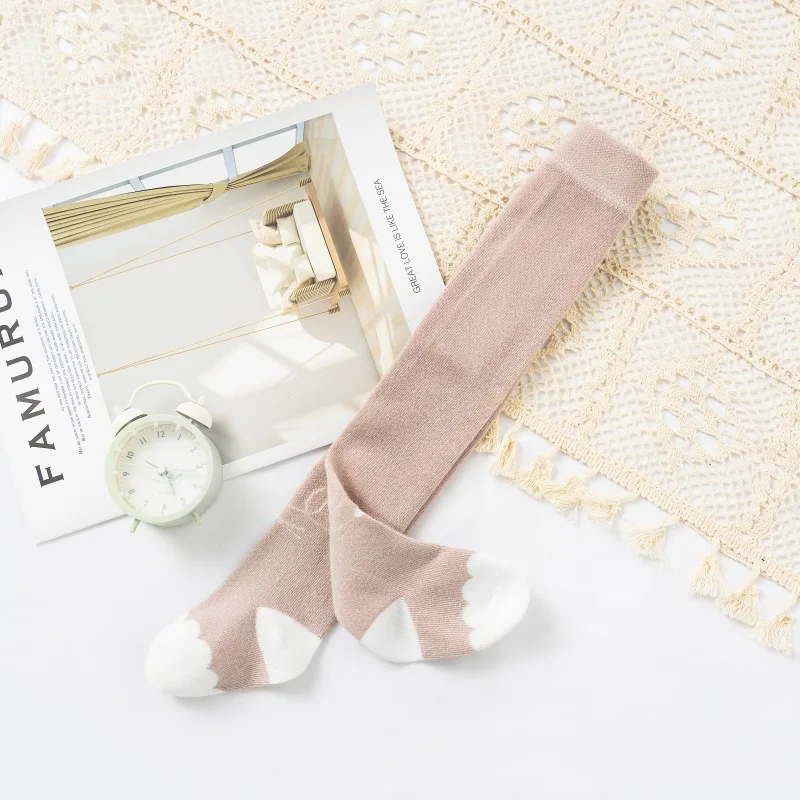 Детские колготки хлопковые для маленьких девочек одежда Осенние милые