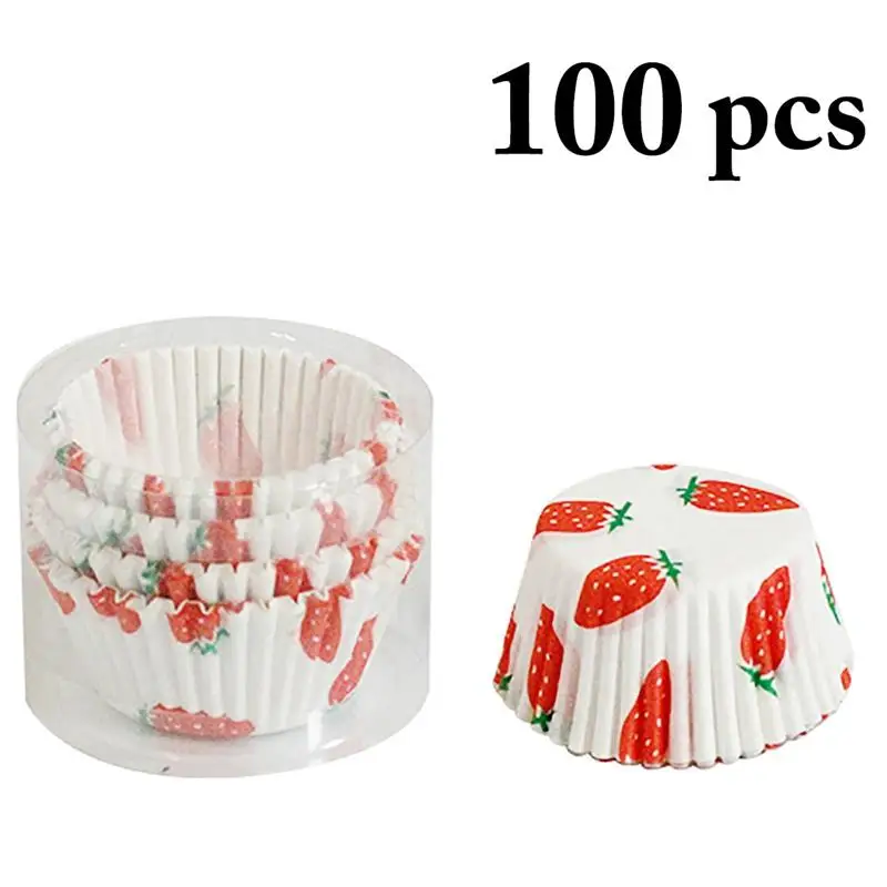 

Justdolife 100 PCS Multicolor Cake Baking Cups Greaseproof Cute Mini Muffin Cups Cupcake Liners DIY Dessert Macaron Baking Mold
