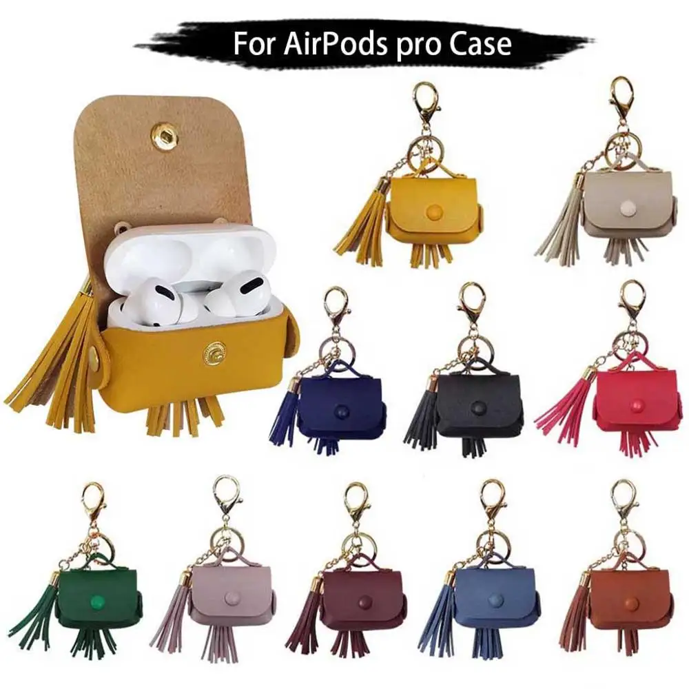 Для Apple AirPods Pro беспроводной зарядный Чехол кожаный защитный чехол для женщин